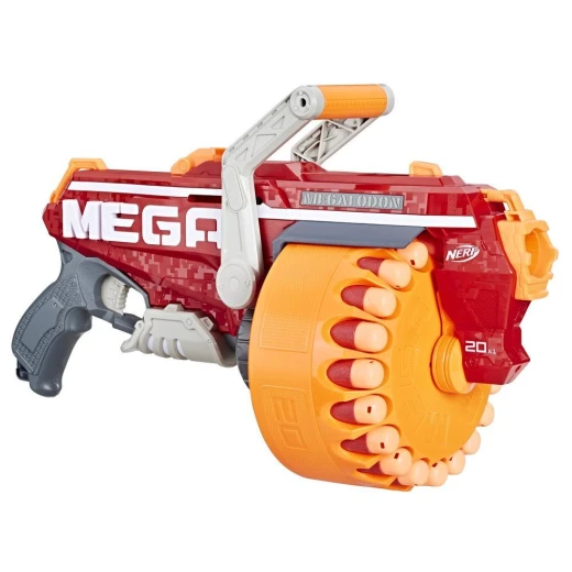Megalodon Nerf N-Strike Mega Toy Blaster with 20 Official Nerf Mega Whistler Darts - نيرف - Image 2