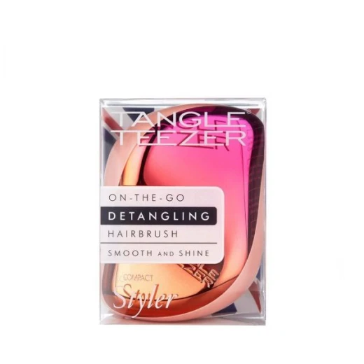 Tangle Teezer Compact Styler - Ombre Chrome - Pink/Peach Tangle Teezer Compact Styler - Ombre Chrome - Pink/Peach