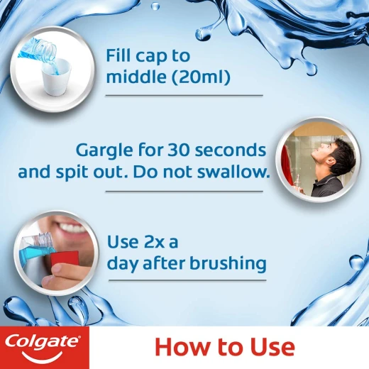 Colgate Plax Peppermint Fresh Mouthwash – 500 ml - كولجيت - Image 3