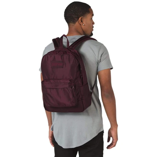 JanSport Mono Superbreak Backpack, Dried Fig - جان سبورت - Image 4
