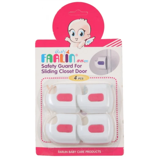Farlin Baby Sheet with Print, Pink or Blue Offer - Buy One Baby Sheet with Print and get Safety Lock For Drawer & Safety Guard for Closet Door & Safety Guard for Door Closet For FREE - فارلين - Image 2