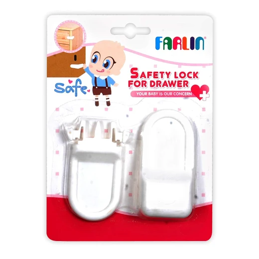Farlin Baby Sheet with Print, Pink or Blue Offer - Buy One Baby Sheet with Print and get Safety Lock For Drawer & Safety Guard for Closet Door & Safety Guard for Door Closet For FREE - فارلين - Image 4