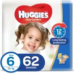 Huggies Mega Diapers Size (6) 62X1 - هجيز