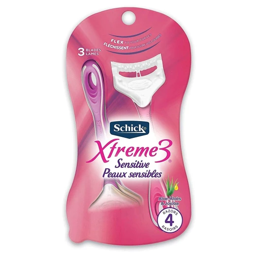 Schick Womens Xtreme3 Razor Sensitive 4 Count Schick Womens Xtreme3 Razor Sensitive 4 Count