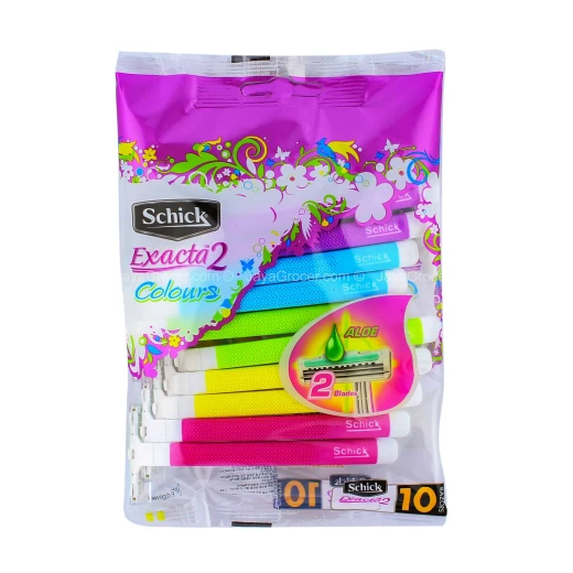 Schick Exacta 2 Colours Women's Disposable Razor (10s) Schick Exacta 2 Colours Women's Disposable Razor (10s)