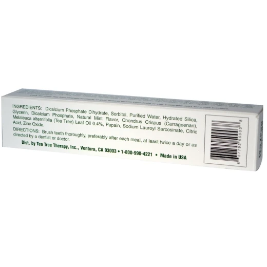 Tea Tree Therapy, Natural Whitening Toothpaste, with Tea Tree Oil, 3 oz (85 g) - تي تري ثيرابي - Image 2