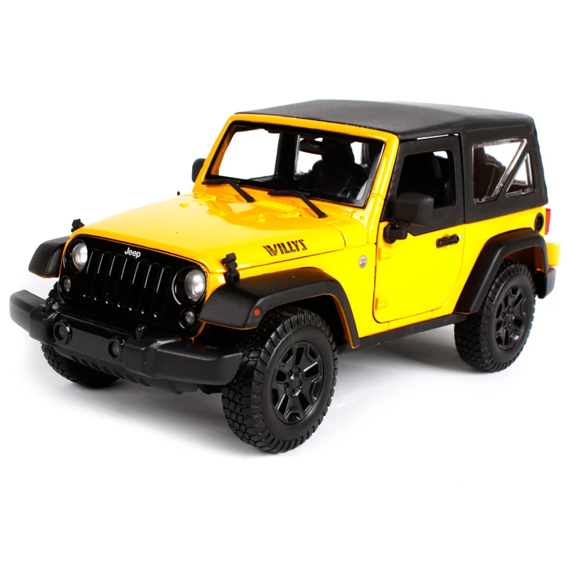 Maisto Jeep Wrangler, Yellow - Maisto 2014 - مايستو