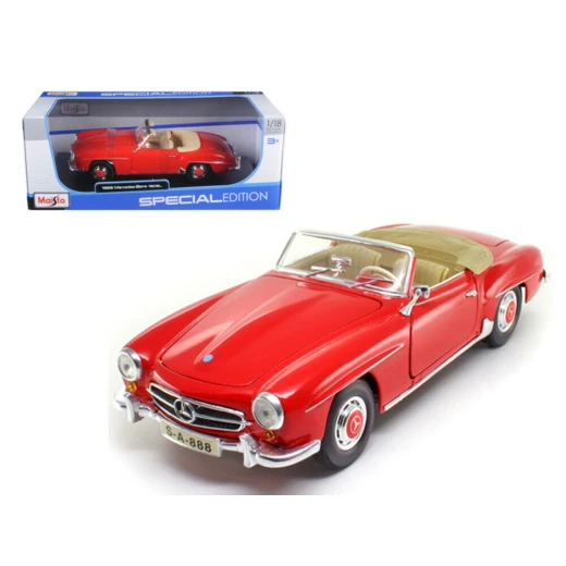 Maisto Mercedes Benz Red 1955 1/18 Diecast Model Car Maisto Mercedes Benz Red 1955 1/18 Diecast Model Car