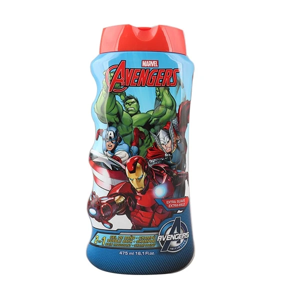 Marvel Avengers 2 in 1 Shampoo and Bubble Bath, 475 ml - مارفيل