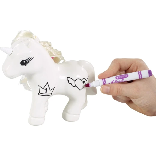 Crayola Colour n Style Unicorn Craft Kit with Washable Felt Tip Colouring Pens - كرايولا - Image 2