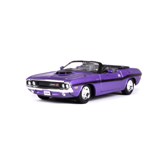 Maisto Dodge Challenger R/T Convertible (1970, 1/24 scale diecast model car, Purple) Maisto Dodge Challenger R/T Convertible (1970, 1/24 scale diecast model car, Purple)