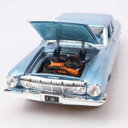 Maisto Dodge 330 1963  Blue 1/18 Diecast Model Car - مايستو - Image 3
