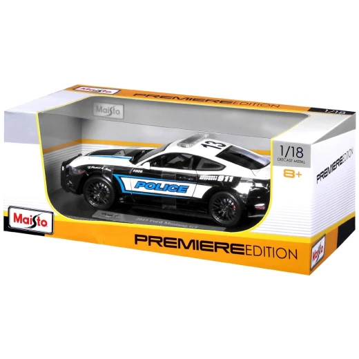 Maisto Ford Mustang GT 2015, Police, 1:18 Die Cast - مايستو - Image 3