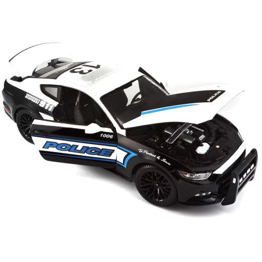 Maisto Ford Mustang GT 2015, Police, 1:18 Die Cast - مايستو - Image 2
