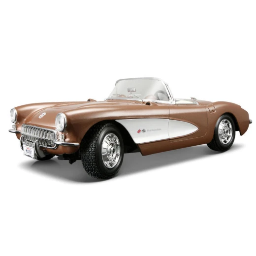 Maisto chevrolet corvette 1957 car Diecast 1:18, Assorteed - مايستو - Image 2