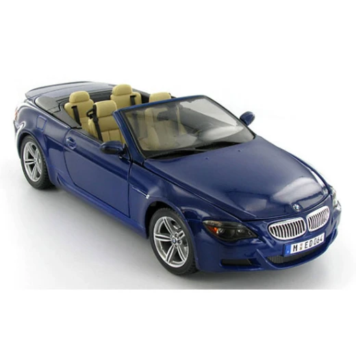 Maisto 1:18 BMW M6 E64 Convertible Burgundy Diecast Model Car, Assorted - مايستو - Image 2