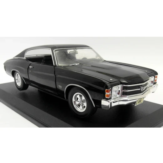 Maisto 1971 Chevrolet Chevelle SS 454 Blue 1/18 Diecast Model Car, Assorted - مايستو - Image 4