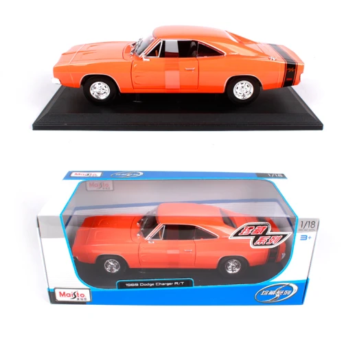 Maisto 1/18 Scale Diecast Model Car- 1969 Dodge Charger R/T, Assorted Maisto 1/18 Scale Diecast Model Car- 1969 Dodge Charger R/T, Assorted