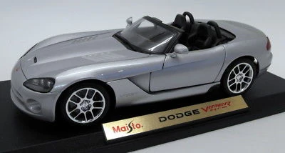 Maisto Dodge Viper Srt10 Convertible, 1/18 Scale Diecast Model Toy Car, Assorted - مايستو - Image 2