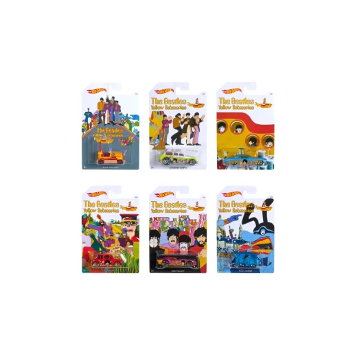 Mattel Hot Wheels Beatles Vehicles - 5 Designs, Assortment Mattel Hot Wheels Beatles Vehicles - 5 Designs, Assortment