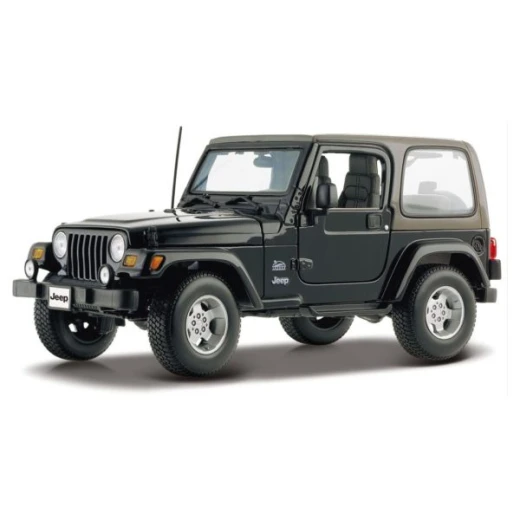 Maisto - Jeep Wrangler Sahara (1/18 scale Diecast model car, Black) Maisto - Jeep Wrangler Sahara (1/18 scale Diecast model car, Black)