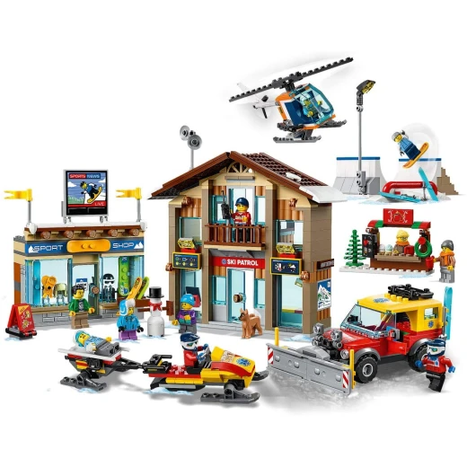 LEGO City Ski Resort Snow Building Kit Kids Toys - ليجو - Image 3