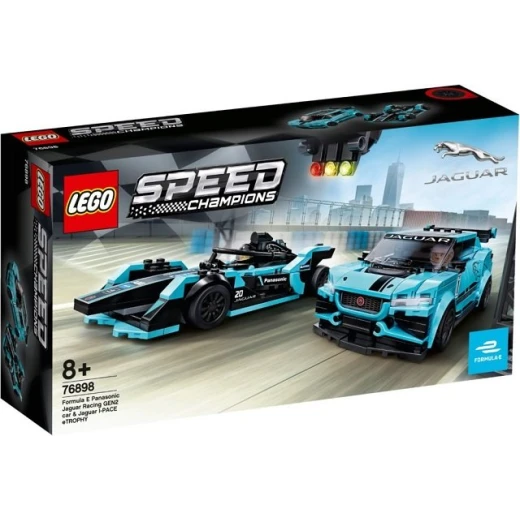 LEGO Formula E Panasonic Jaguar Racing GEN2 car & Jaguar I LEGO Formula E Panasonic Jaguar Racing GEN2 car & Jaguar I