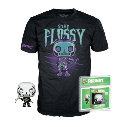 Funko Pocket Pop! & T-Shirt Fortnite Skull Trooper - Size L Funko Pocket Pop! & T-Shirt Fortnite Skull Trooper - Size L