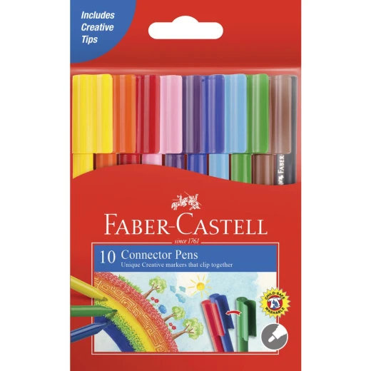 Faber Castell | Connector Flomaster Pens | Set Of 10 Faber Castell | Connector Flomaster Pens | Set Of 10
