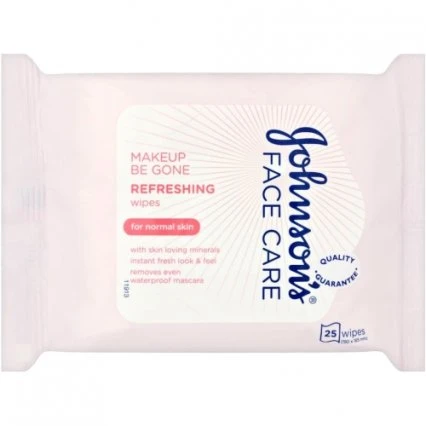 Johnsons Face Care Refreshing Facial Cleansing Wipes, 25 Wipes - جونسون بيبي