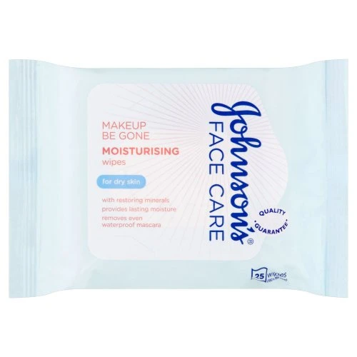 Johnsons Face Care Moisturising Facial Cleansing Wipes, 25 Count - جونسون بيبي