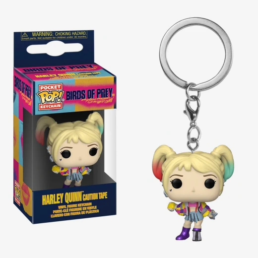 Funko Pocket Pop! Keychain: Birds of Prey - Harley Quinn (Caution Tape)