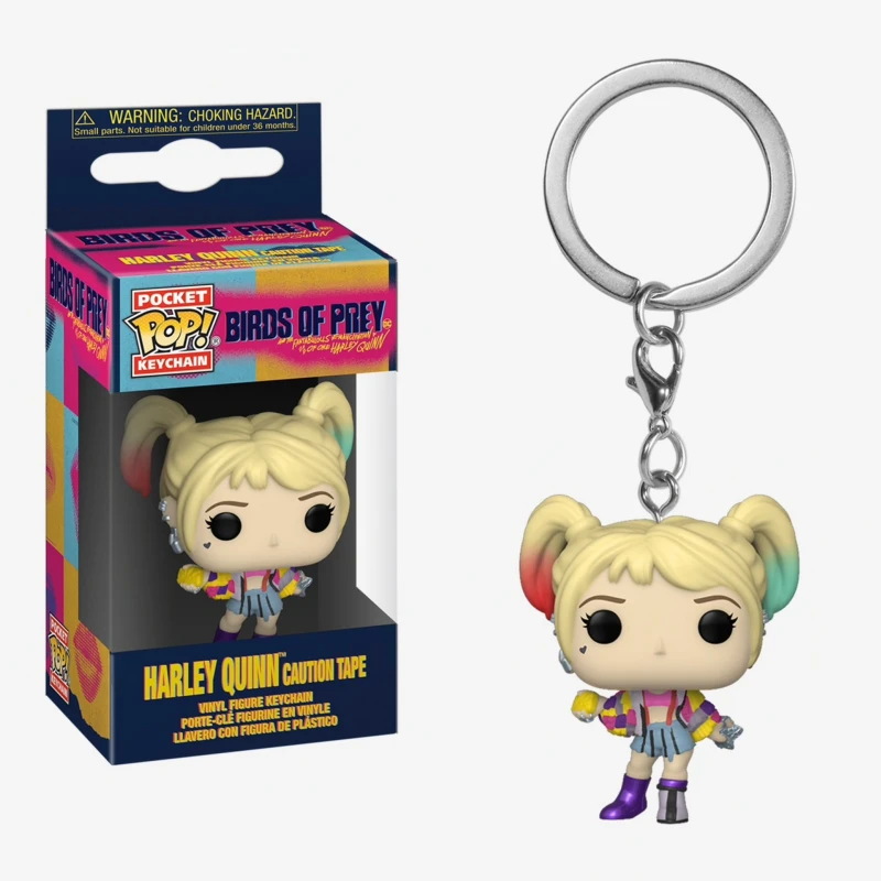 Funko Pocket Pop! Keychain: Birds of Prey - Harley Quinn (Caution Tape) - فانكو