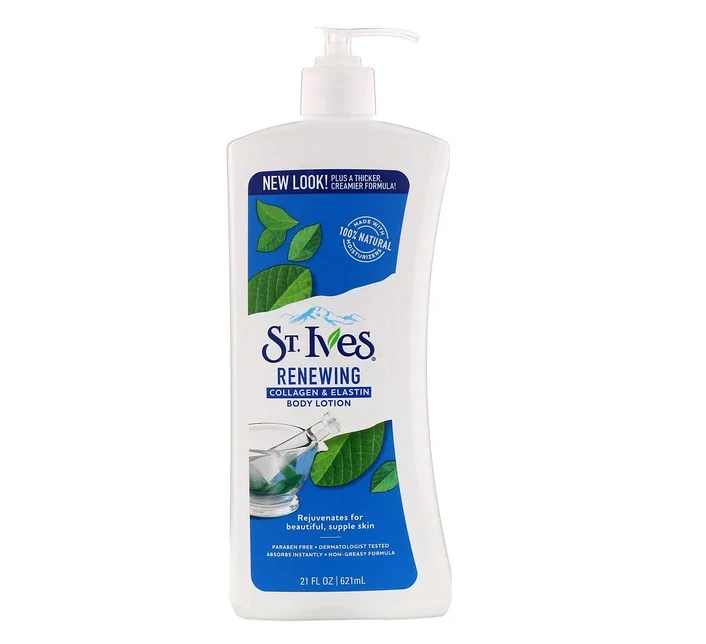 St. Ives, Body Lotion, Renewing, Collagen & Elastin, 21 fl oz (621 ml) - اس تي ايفيس