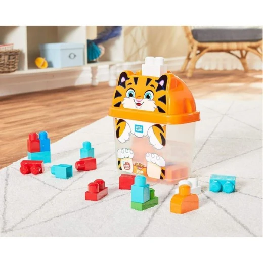 Mega Bloks Tiger Animal Bucket - ميجا بلوكس - Image 2