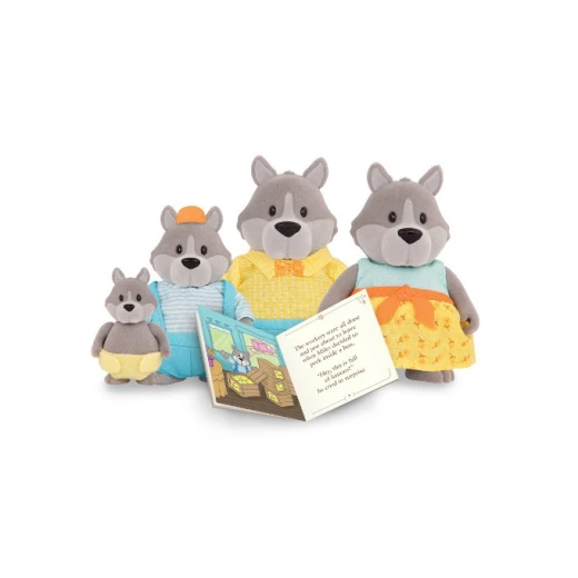 Li'l Woodzeez The GrayPaws Wolf Family with storybook - ليل ودزيز - Image 2