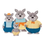 Li'l Woodzeez The GrayPaws Wolf Family with storybook - ليل ودزيز