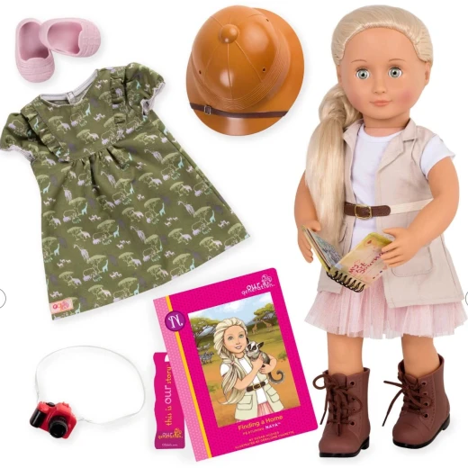 Our Generation DELUXE Safari Doll with a book of 46 centimeters Our Generation DELUXE Safari Doll with a book of 46 centimeters
