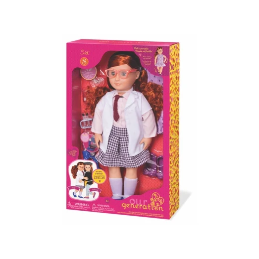 Our Generation Doll by Battat- Sia 18" Deluxe Posable Twin Science Fashion Doll with Book & Accessories- for Age 3 Years & Up - أور جيناريشن - Image 3