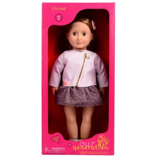 Our Generation Doll by Battat- Vienna 18" Regular Non-Posable Fashion Doll- for Age 3 Years & Up - أور جيناريشن - Image 5