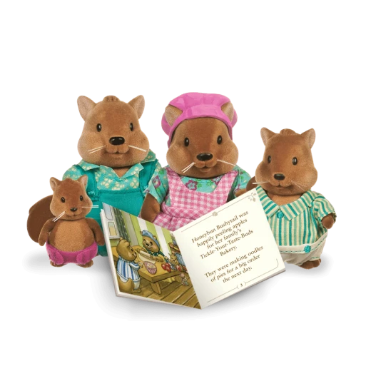 Li'l Woodzeez The BushytailTM Squirrel Family with storybook - ليل ودزيز - Image 2