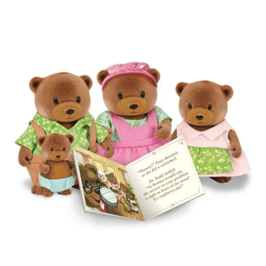Li'l Woodzeez The Healthnuggle Bear Family with storybook - ليل ودزيز - Image 3