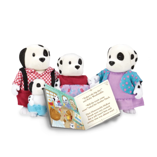 Li'l Woodzeez The Woofwinkle Dog Family with storybook