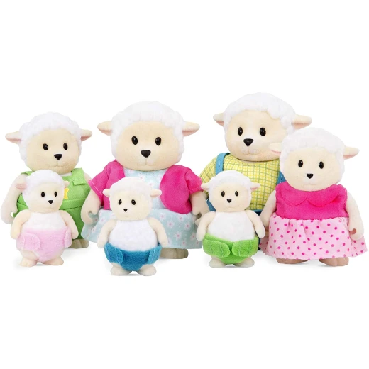 Li'l Woodzeez Large Grandparents Curlycuddles Sheep Family – 7pc Li'l Woodzeez Large Grandparents Curlycuddles Sheep Family – 7pc