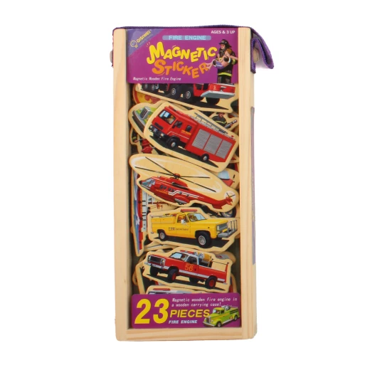 QISIWEI Wooden Magnets Fire Engine 23 Pieces QISIWEI Wooden Magnets Fire Engine 23 Pieces