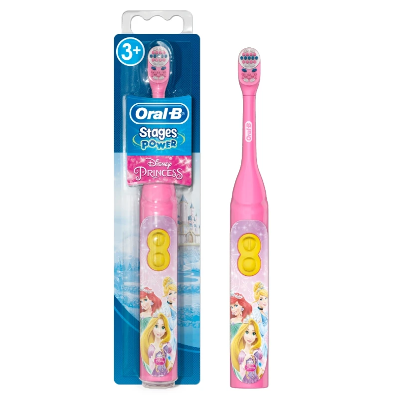 Oral-B Stages Power Kids Disney Princess Battery Toothbrush With Timer App - اورال بي
