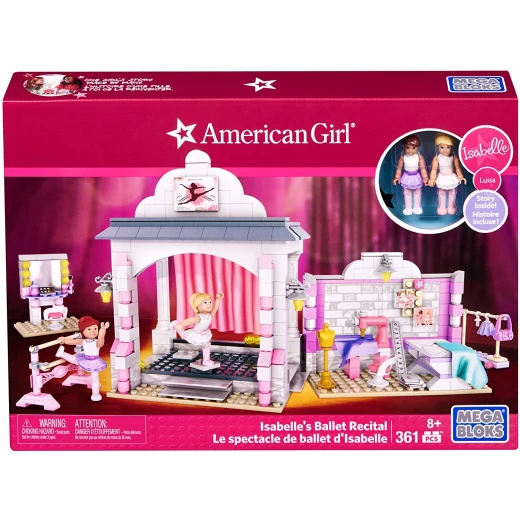 Mega Bloks American Girl Isabelle's Ballet Recital Construction مجموعة Mega Bloks American Girl Isabelle's Ballet Recital Construction مجموعة