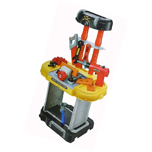 3 in 1 Small Engineer Build Beam Workshop Playset with Travel Luggage Trolley for Kids - Image 7