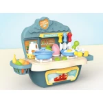 مجموعة ألعاب مطبخ ليتل شيف كوك المرحة 18 قطعة مع أصوات وأضواء واقعية للأطفال - Little chef