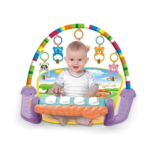 3 in 1 Musical Play Gym Fitness Mat (Multi Coloured & House Theme) (0-36 Months) - Image 5